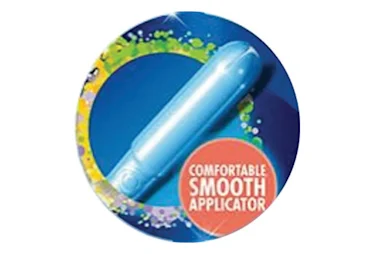 Comfortable smooth Tampax applicator