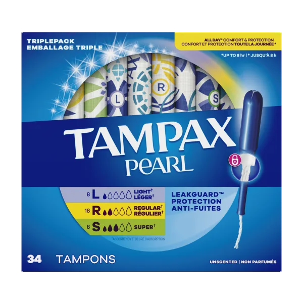 Tampax Triplepack Light/Regular/Super 34pack