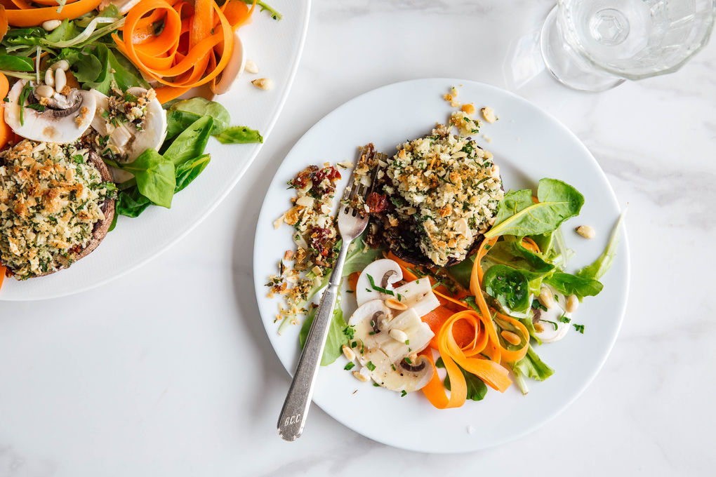 Portobellos Gefüllt Mit Rucola Und Weichkäse — Rezepte Suchen