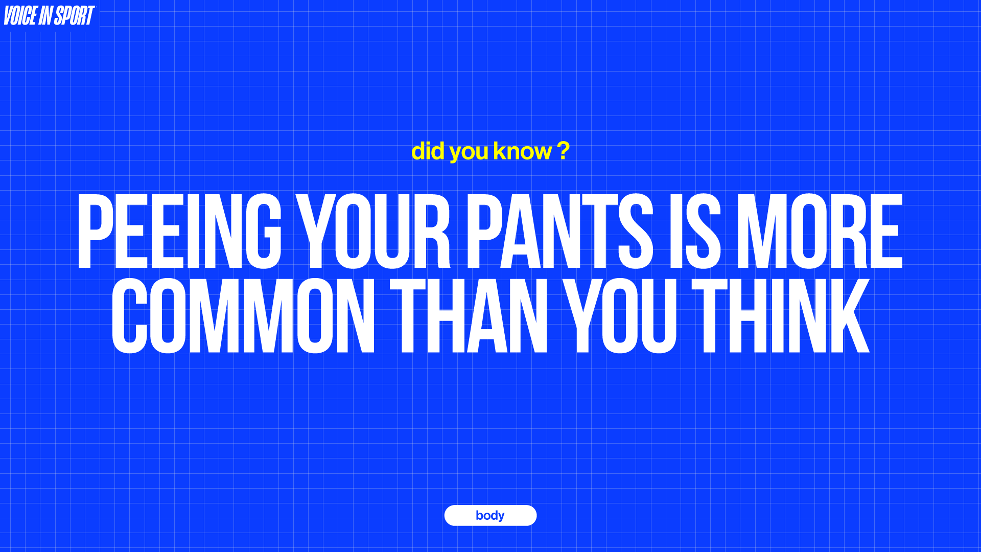 Peeing Your Pants is More Common Than You Think
