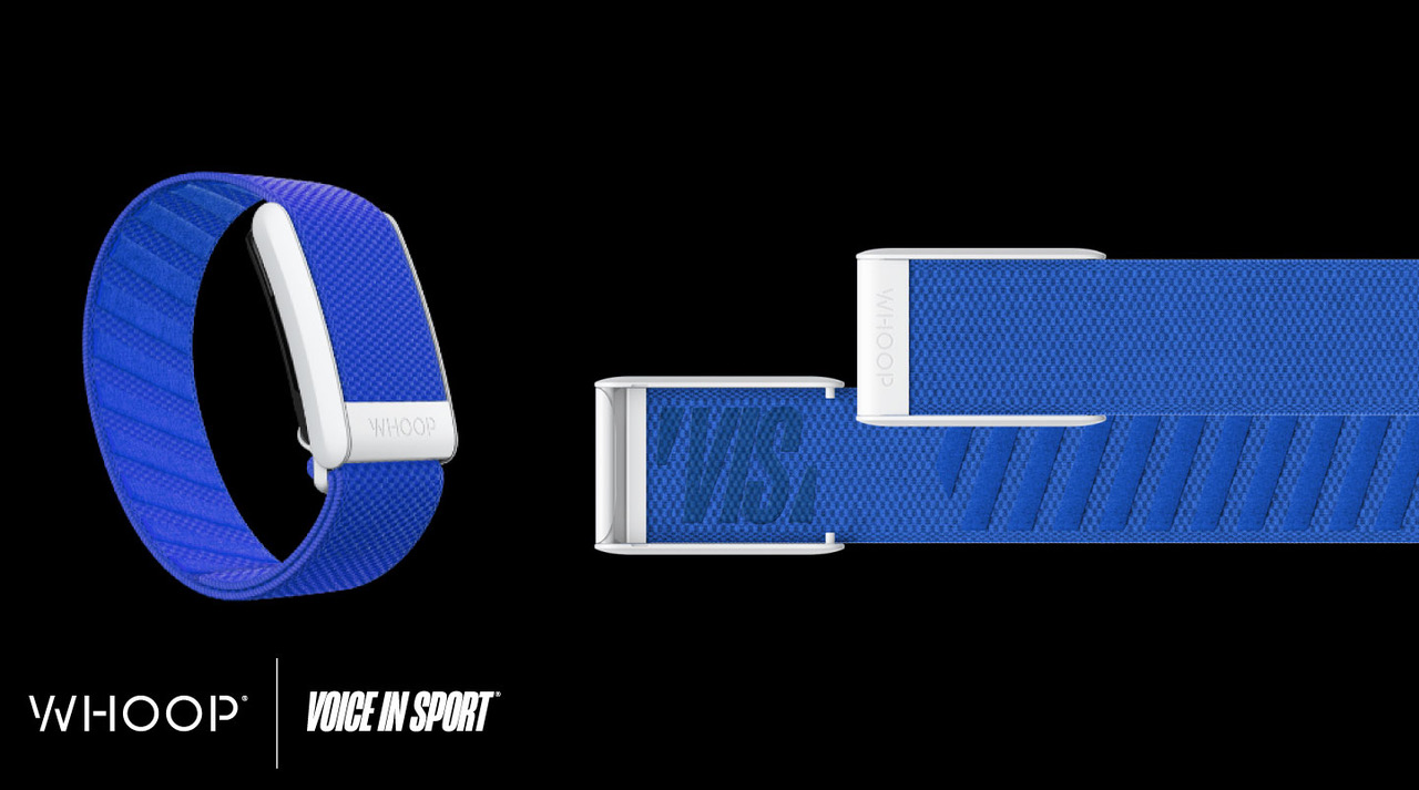 VOICEINSPORT and WHOOP launch Hi-VIS BLUE™ band in honor of the