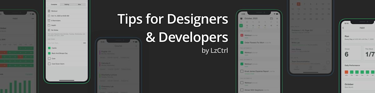 Tips for Designers and Developers | LzCtrl Blog