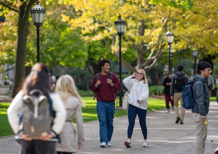 Students Walking
