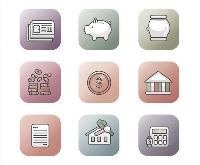 Financial Aid Basics icons