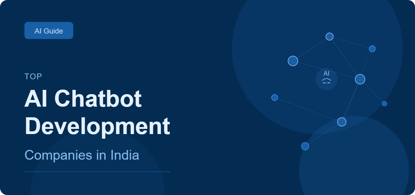 Top AI Chatbot Development Companies in India - What to Look For blog cover image
