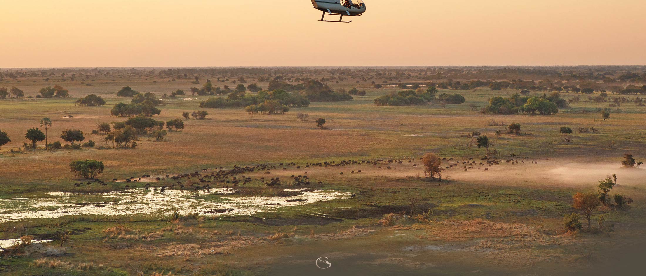 Private Helicopter Safari - Guided Safaris®  LuxurySafariCamps.com
