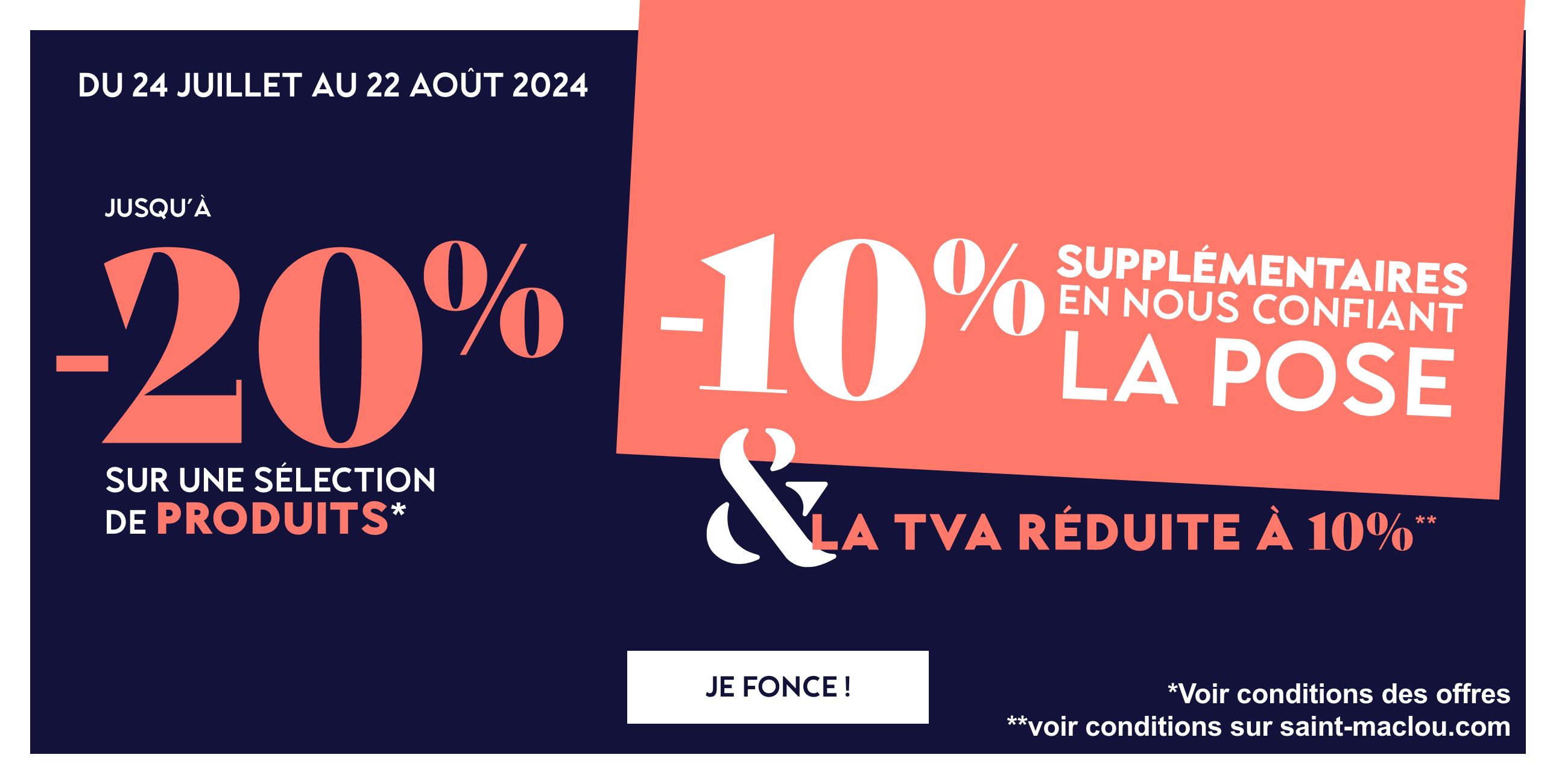 Jusqu'à -20% sur une sélection de produits