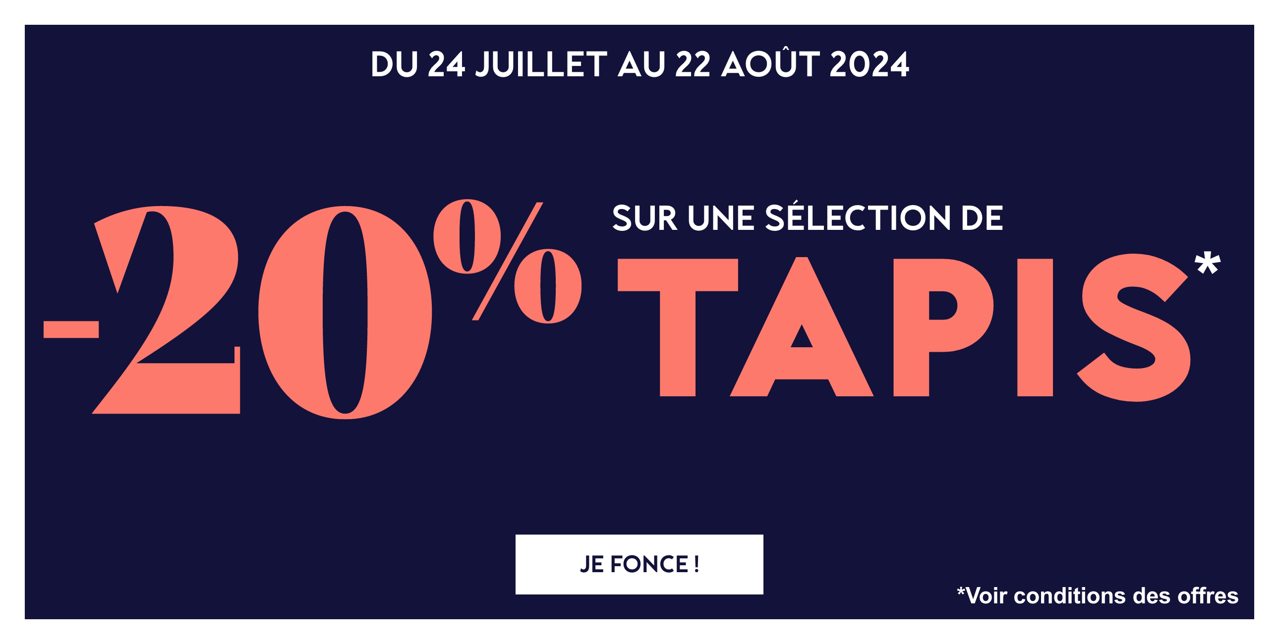 -20% sur une sélection de tapis