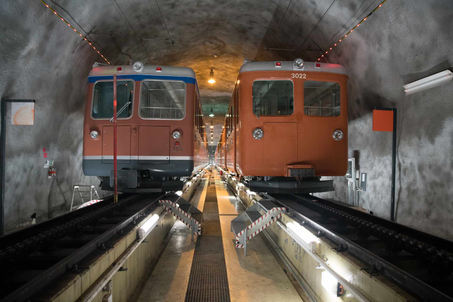 Tunnel Gornergrat Bahn Zermatt 