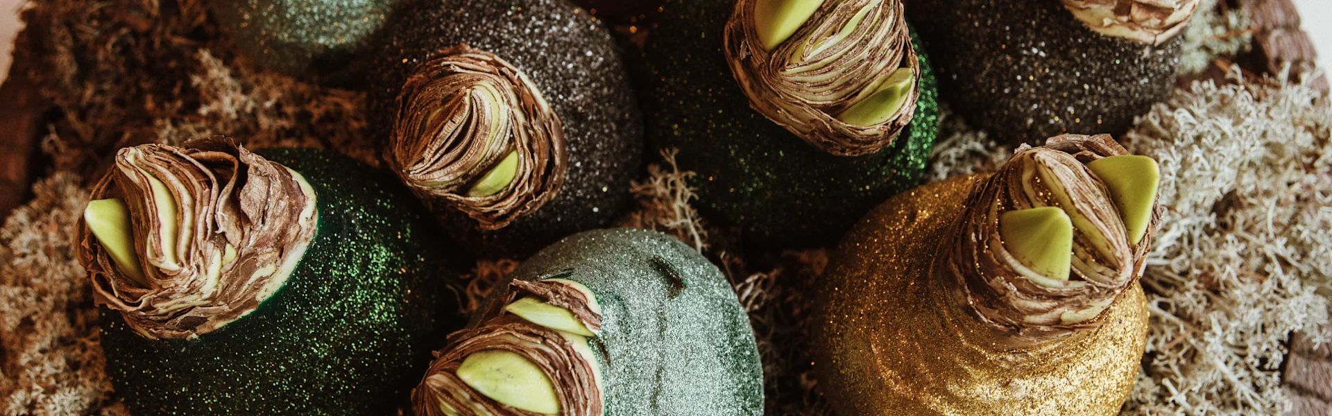 gekleurde waxbollen en waxfruit