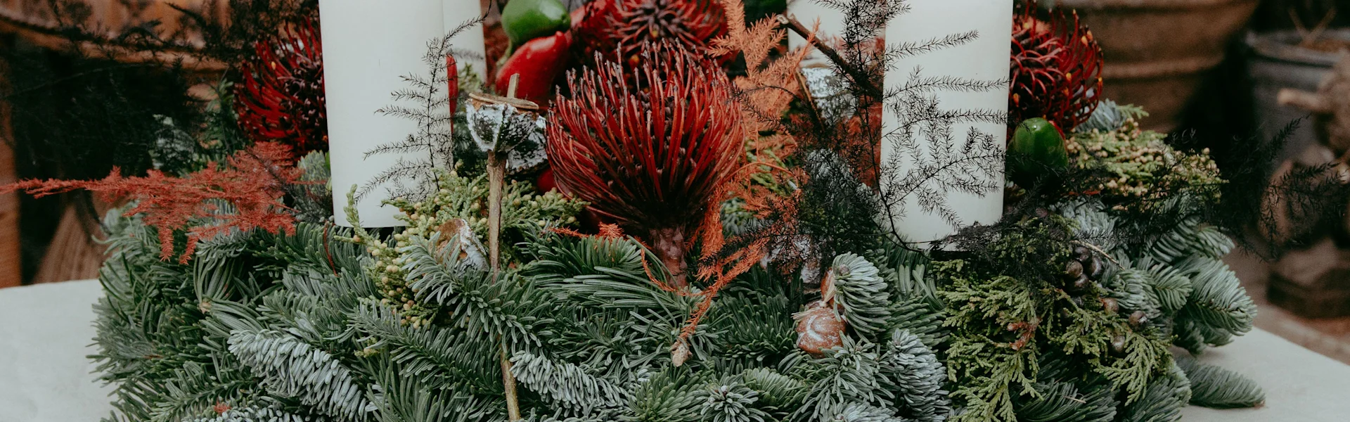 create a unique advent wreath