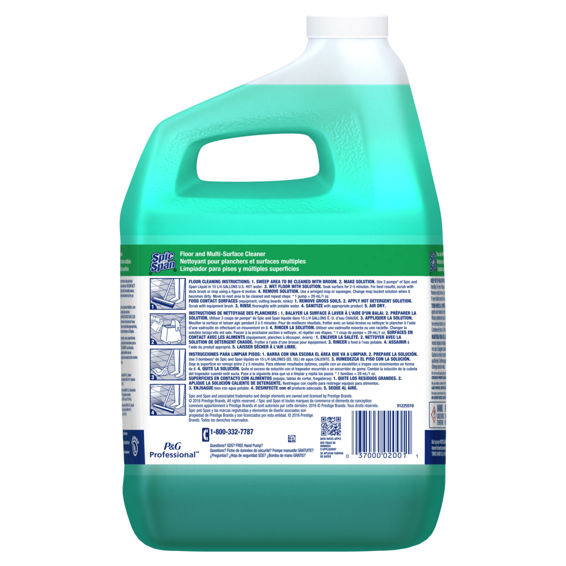 Spic and Span Floor & Multi Surface high quality Cleaner 1 Gallon 4-40