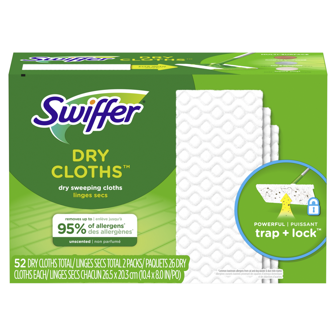 Swiffer Sweeper Lavender, Vanilla & Comfort Wet Mopping Cloths, 64 ct.