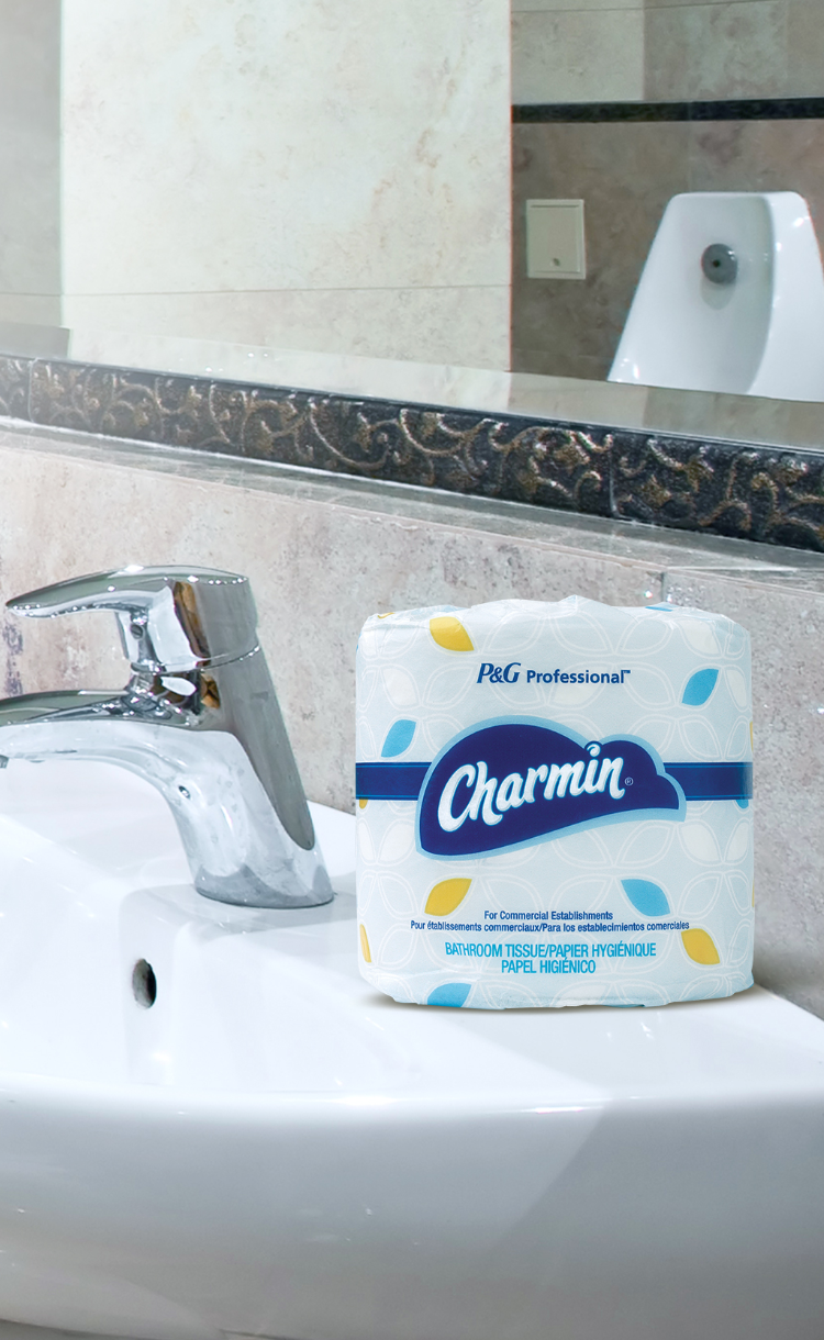 Use up to 4 time less with Charmin