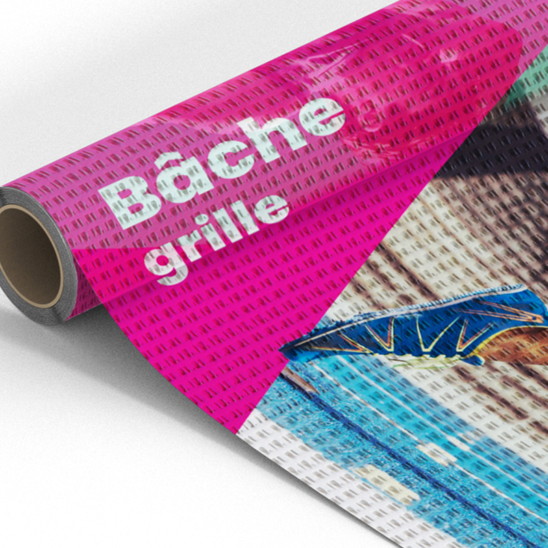 Bâche Micro Perforée Mesh 260g - Banderole Grille Sur Mesure