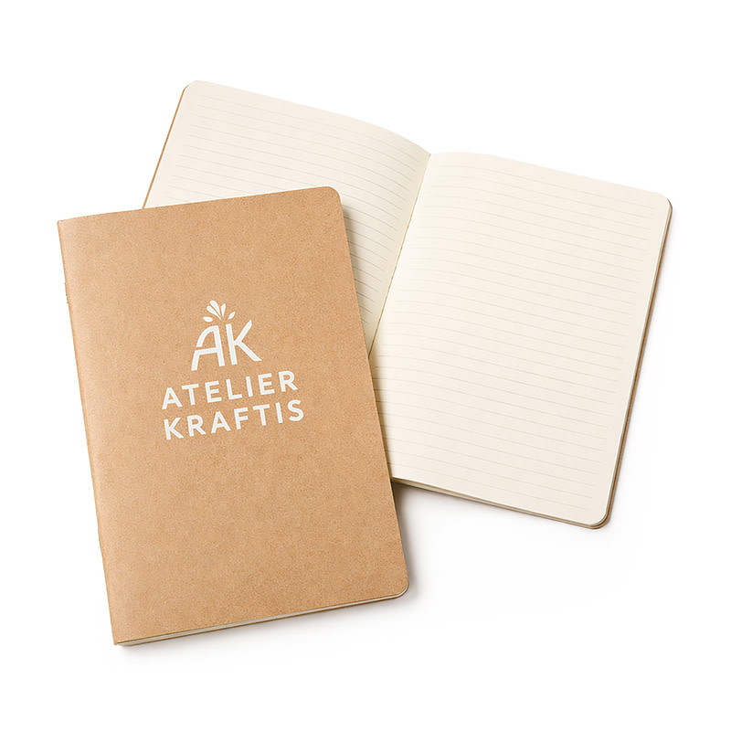 Carnet A5 en kraft avec pages lignées Slyk