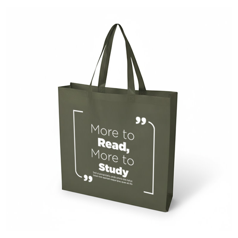 Sac shopping à soufflets en tissu non tissé