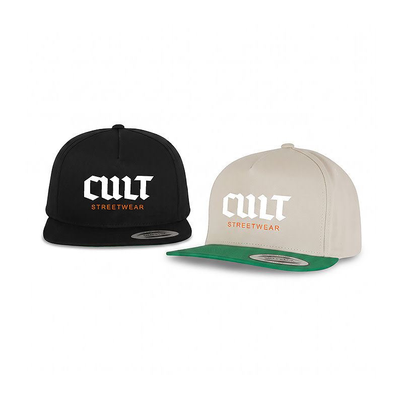 Casquette snapback à 5 panneaux
