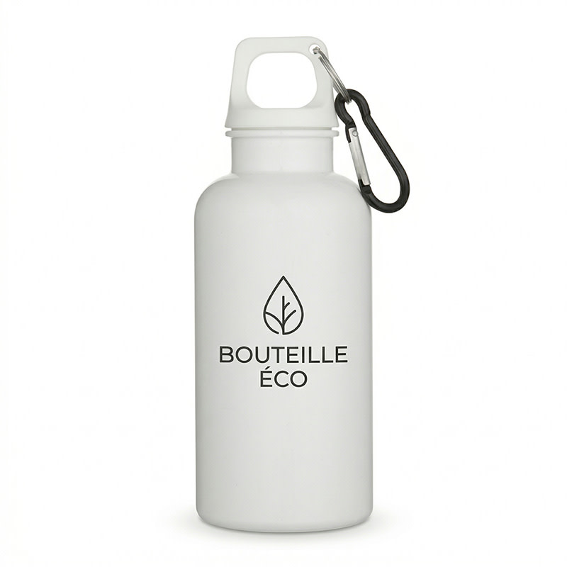 Bouteille Oregon de couleur unie de 400 ml avec mousqueton