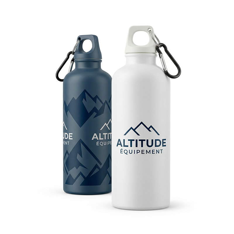 Bouteille Oregon de couleur unie de 750 ml avec mousqueton