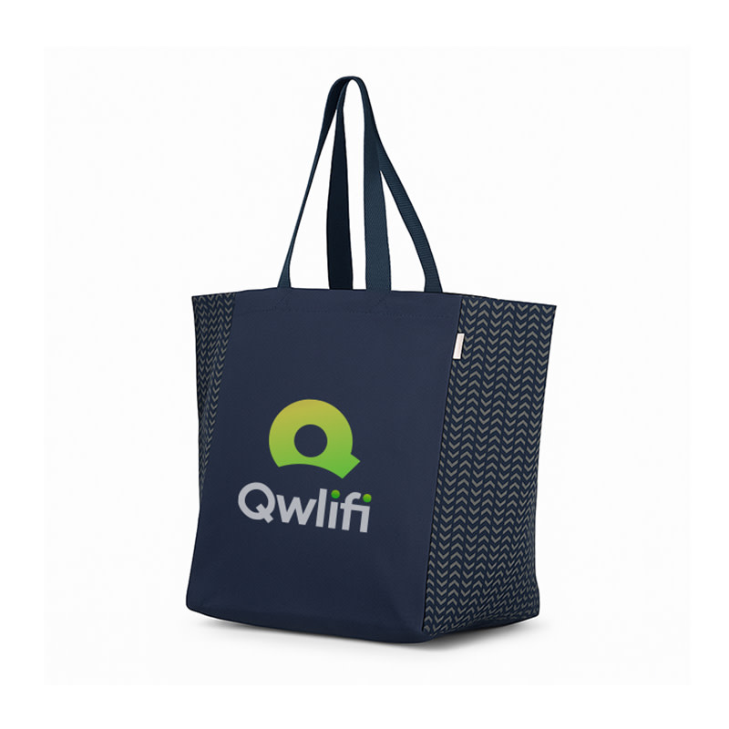 Sac fourre-tout à motif chevron 