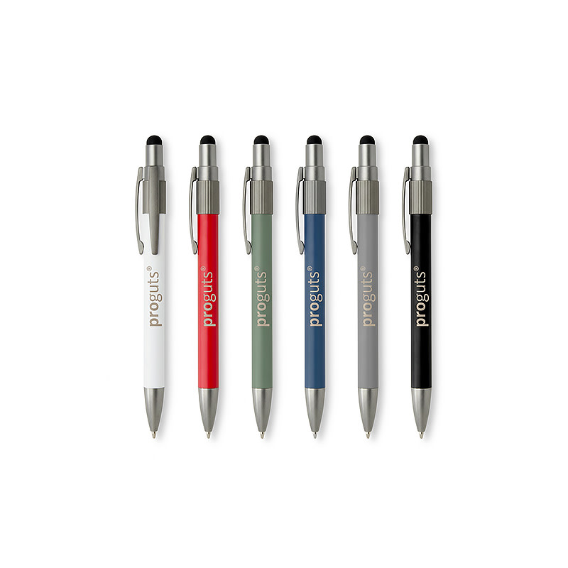 Stylo bille avec stylet et toupie antistress Rill