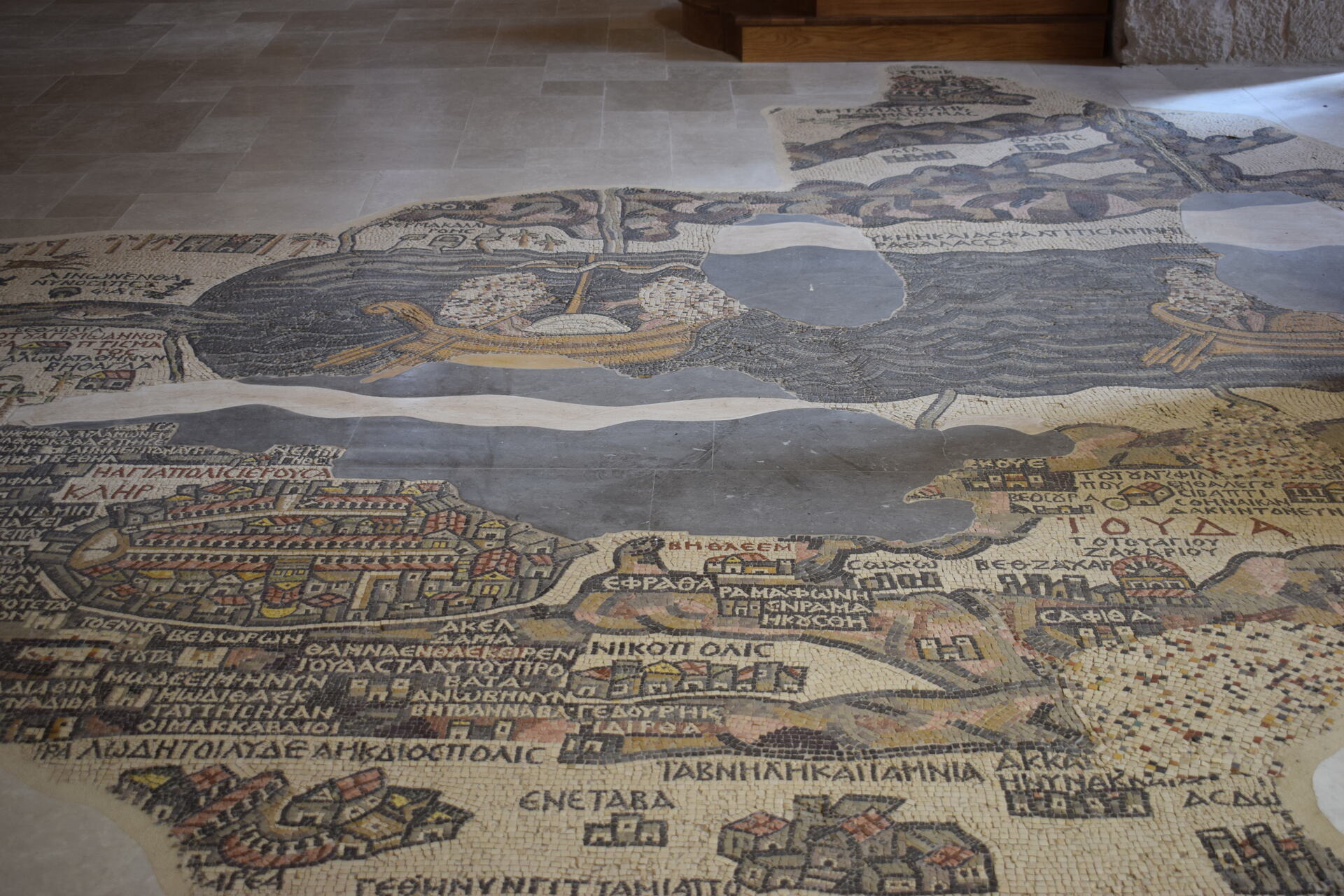 Madaba Map Jordan Lydia Paleschi - a photograph taken of the Madaba Map in Jordan.