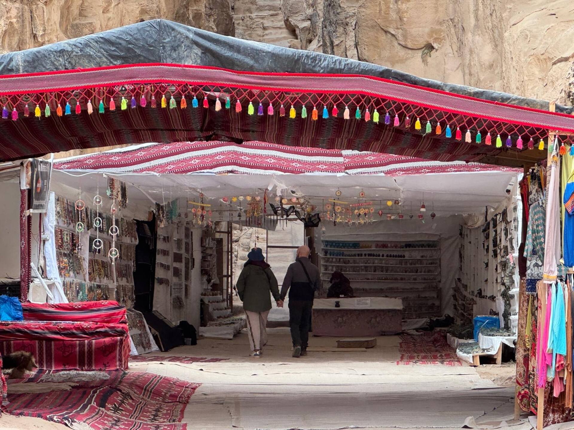 Bedouin-style tent near Petra Lydia Paleschi - An image taken of a Bedouin style tent in Petra, Jordan.