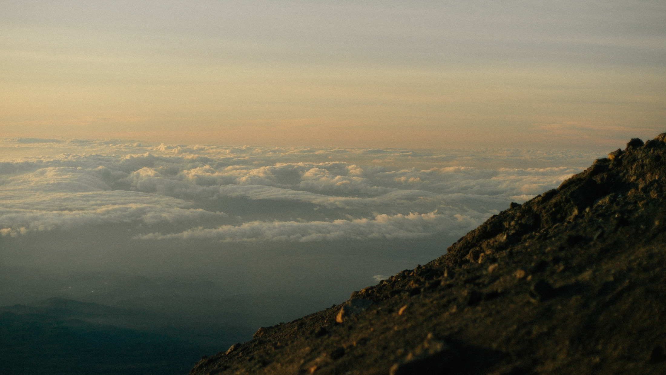 24 Above the cloud layer at sunrise. (Credit: Mark Klassen)