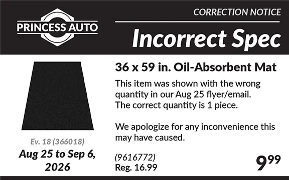 Correction Notice - 9616772
