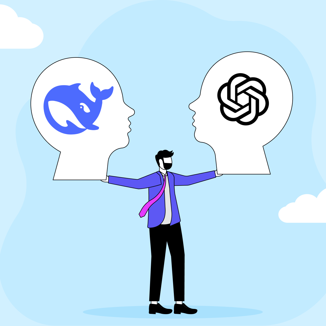 DeepSeek vs. ChatGPT Header