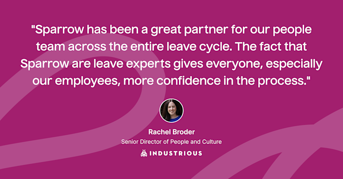 Industrious: Elevating Employee Leave Experience with Sparrow card image