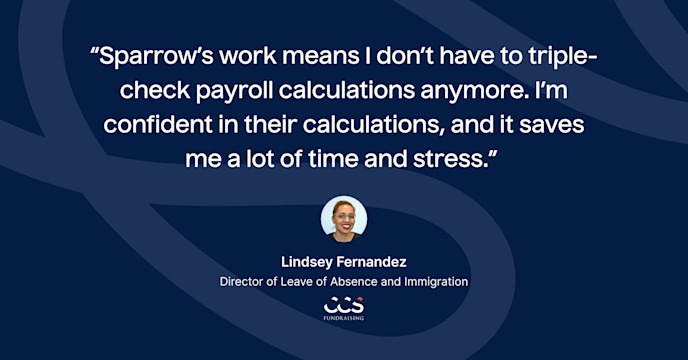Superior employee care and significant time savings: Why CCS Fundraising trusts Sparrow to manage employee leaves card image