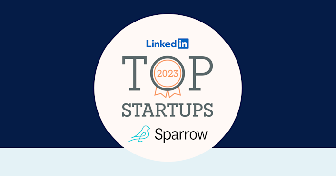 Sparrow Recognized on 2023 LinkedIn Top Startups List in the U.S. card image