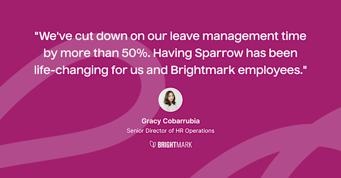 How Brightmark Cut Down on HR Work by 50% Using Sparrow card image