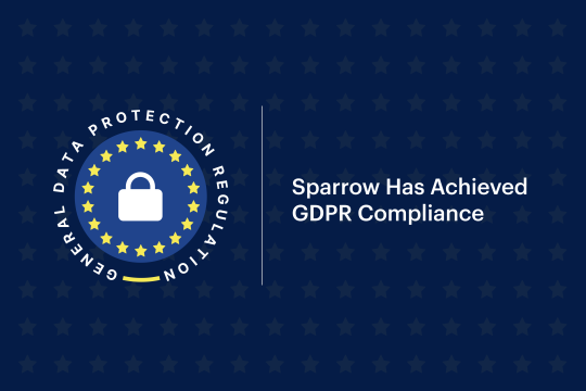 Sparrow Provides Enterprise-level Security with GDPR card image