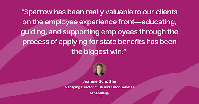 Finding a vendor with shared values: Why Aspen HR chose Sparrow for full-service employee leave management card image