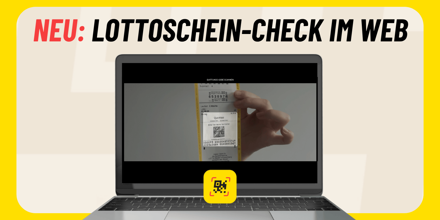  Neu bei Lotto Scanner: Lottoschein scannen – ganz ohne App!