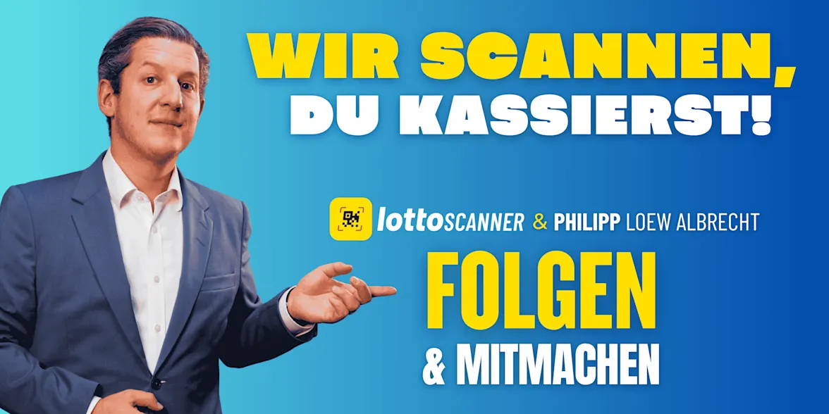 Das verrückteste Lotto-Gewinnspiel des Jahres: Wir scannen, du kassierst!
