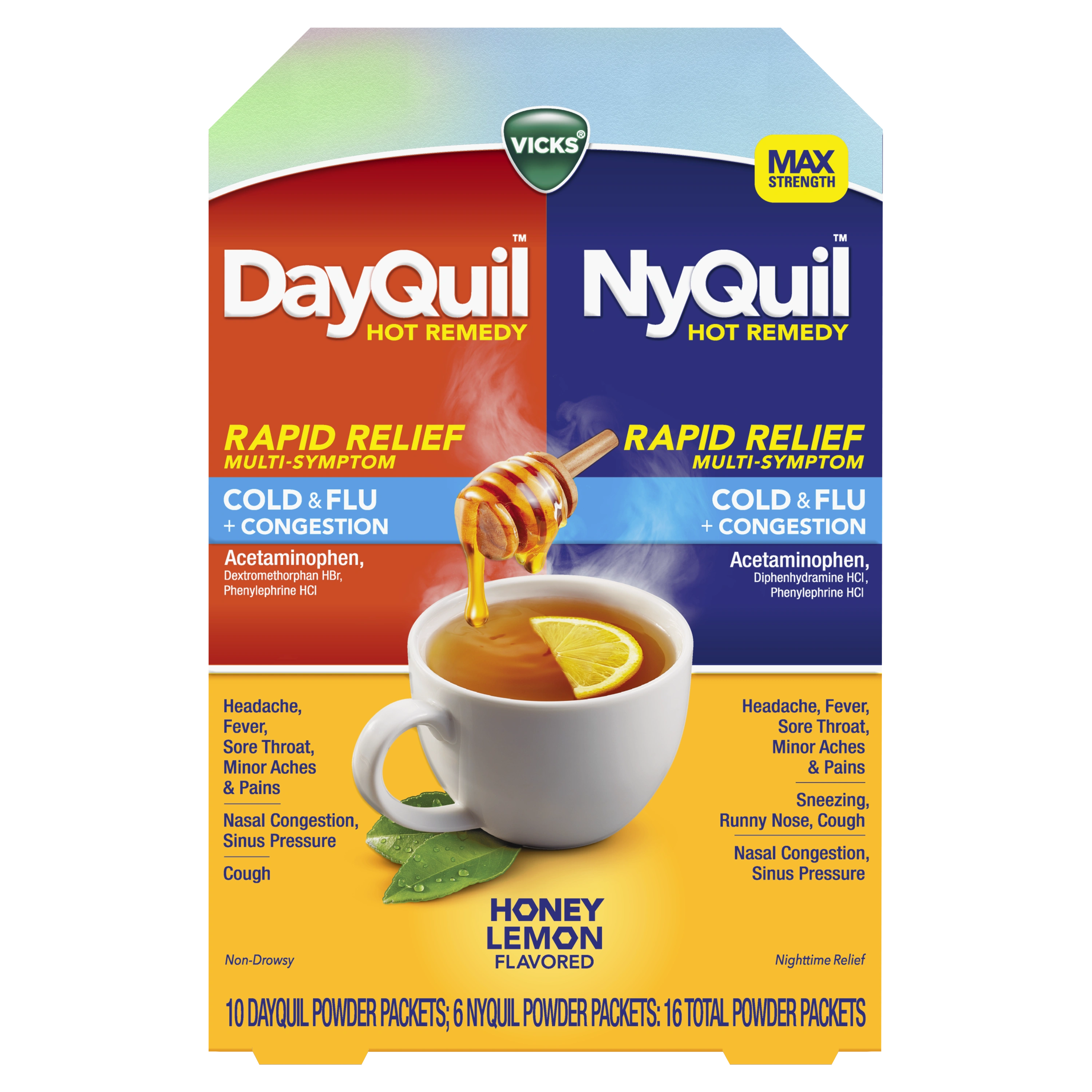 DayQuil™/NyQuil™ Hot Remedy Cold & Flu Relief Hot Drink Powder Medicine