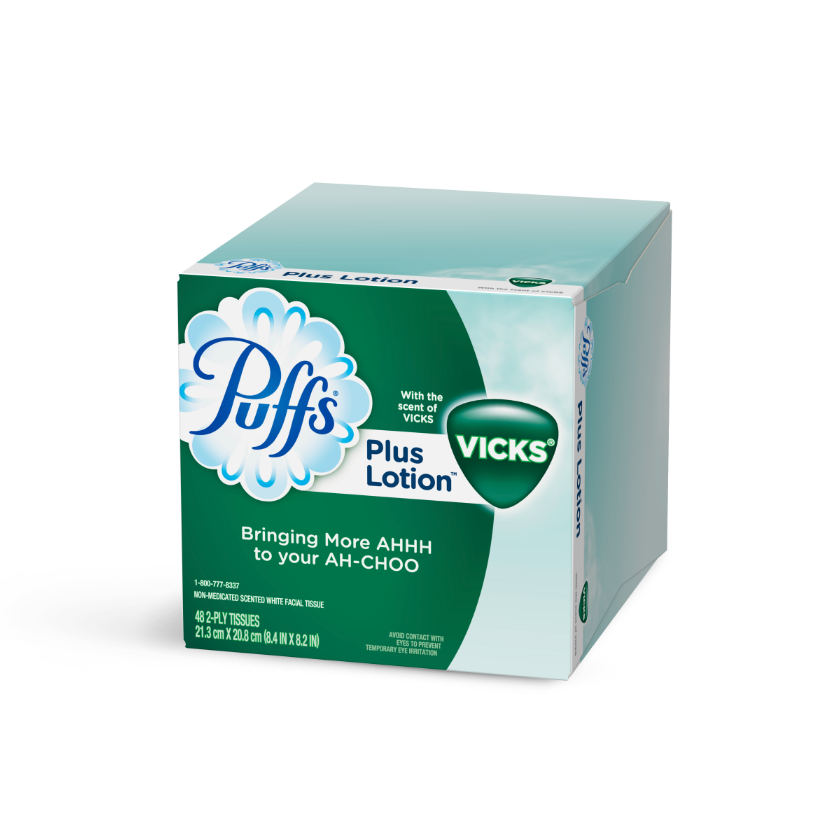 Puffs Plus Lotion Facial Tissues 48 Count