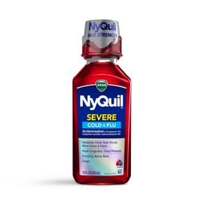 NyQuil Severe Berry Cold & Flu Nighttime Relief Liquid