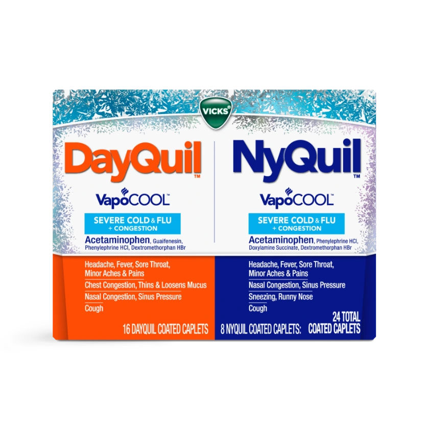 DayQuil™ and NyQuil™ VapoCOOL SEVERE Maximum Strength Cold & Flu + Congesti...