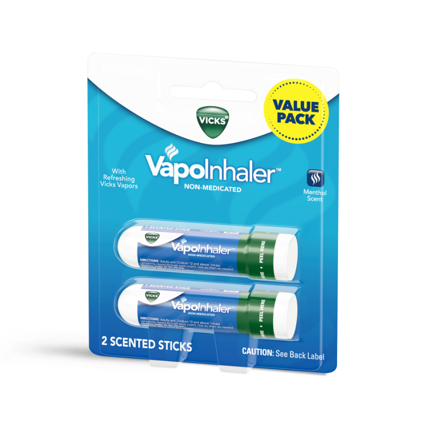 Vicks Portable Nasal Inhaler, Non-Medicated Menthol