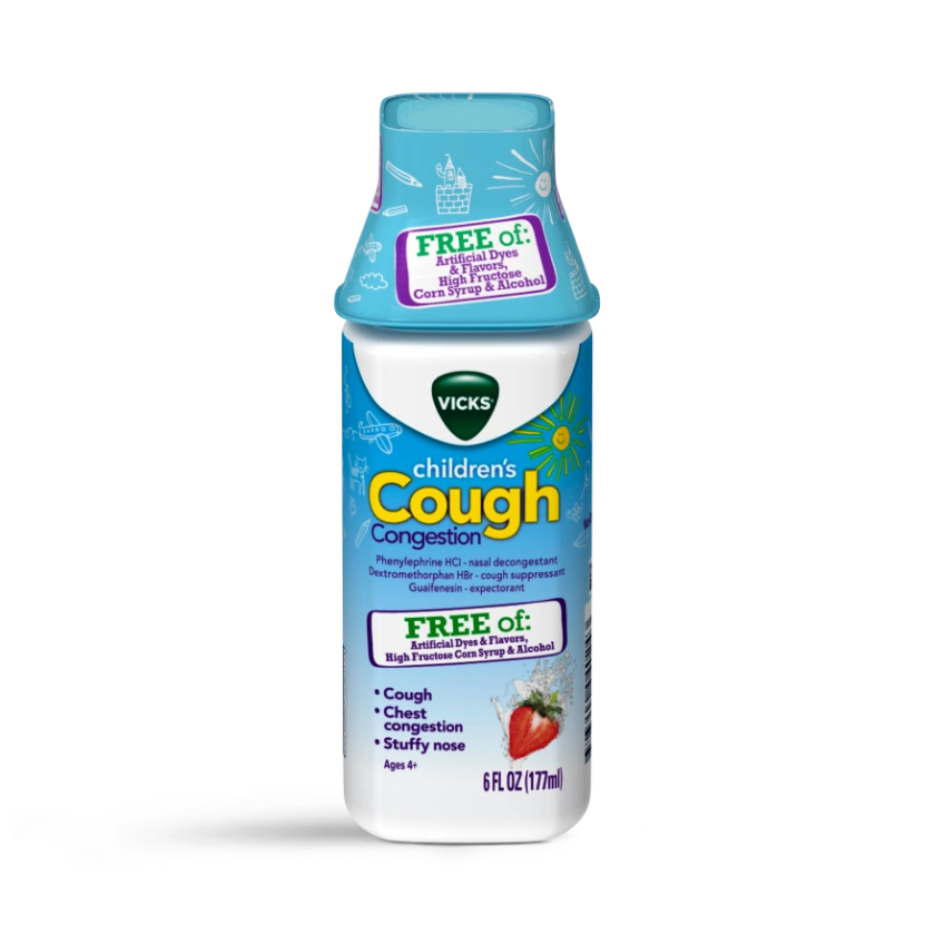 Vicks® Children’s Non-Drowsy Cough Suppressant & Decongestant, Cough Medici...