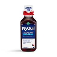 NyQuil ALCOHOL FREE Cough Cold Flu Nighttime Relief Liquid Berry 