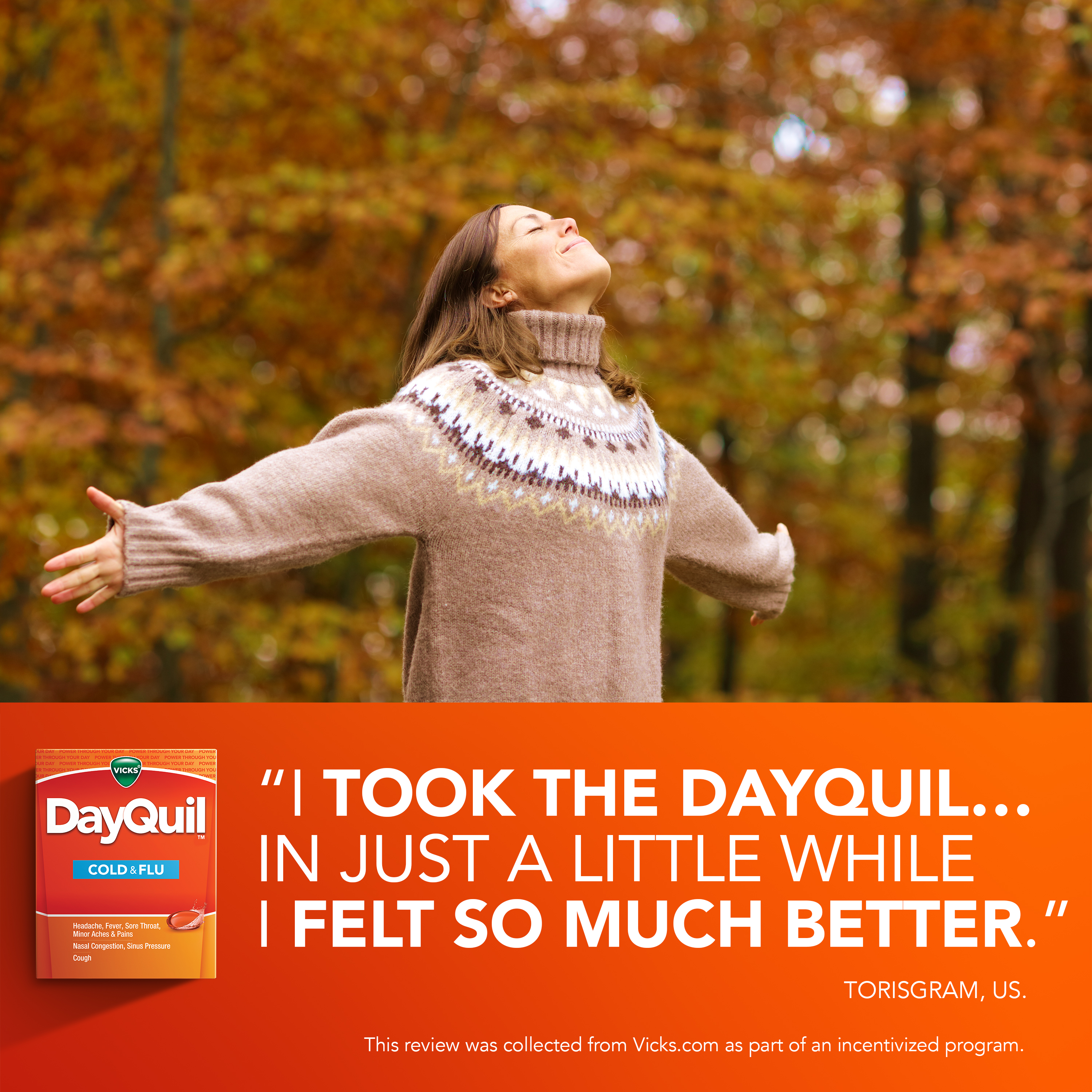 I took the Dayquil, In just a little while I felt so much better
