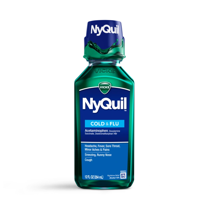 NyQuil™ Cough, Cold & Flu Nighttime Relief Liquid