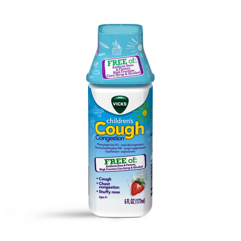 Vicks Children's Stuffy Nose and Chest Congestion Relief Medicine