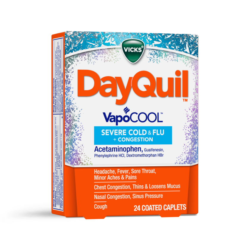 DayQuil Severe VapoCOOL Cough Relief Caplets